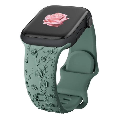 Strap for Apple watch band 45mm 44mm 42mm 40mm 41mm 49mm 38mm Floral