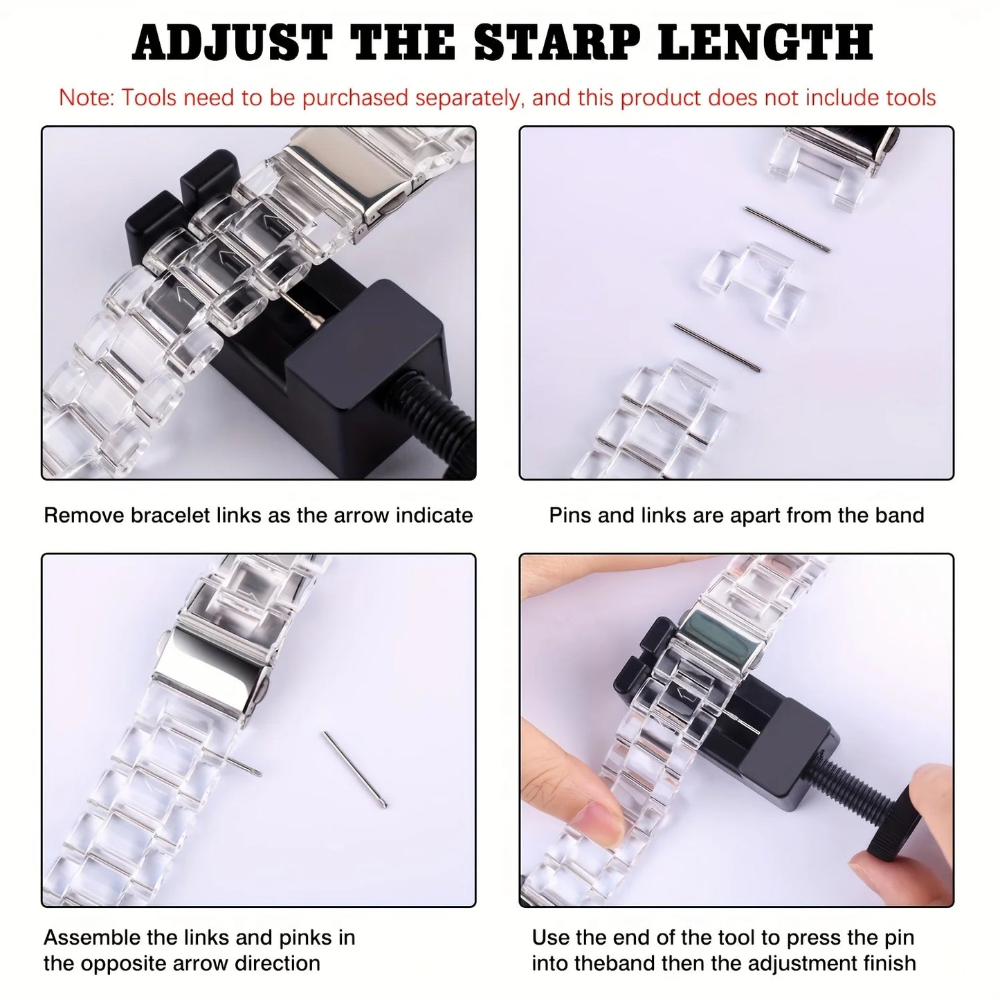 Resin Watch strap For Apple Watch Band 49mm 46mm 45mm 44mm 42mm 41mm