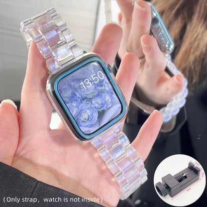 Resin Watch strap For Apple Watch Band 49mm 46mm 45mm 44mm 42mm 41mm