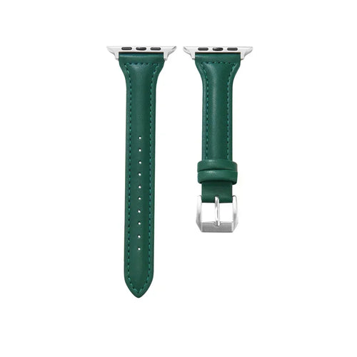 Slim Leather Strap For Apple Watch Series 10 42/46mm 9 8 7 41mm 45mm