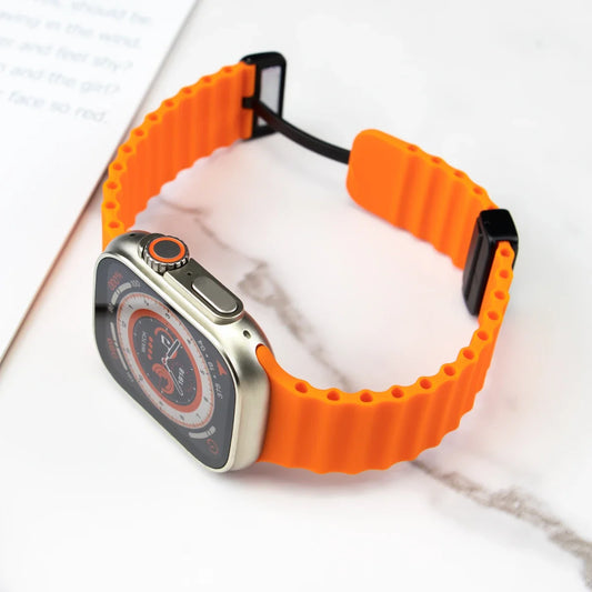 Silicone Strap For Apple watch band 49mm 45  44 40  41 38 42mm