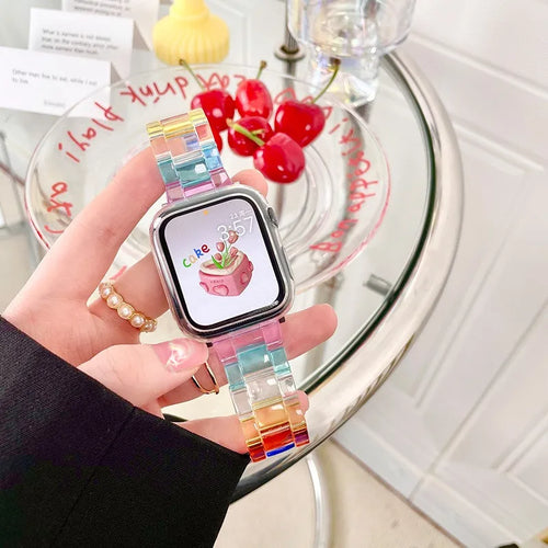 Candy Strap For Apple Watch Band 44mm 40 41 45 38 46 42mm Correa