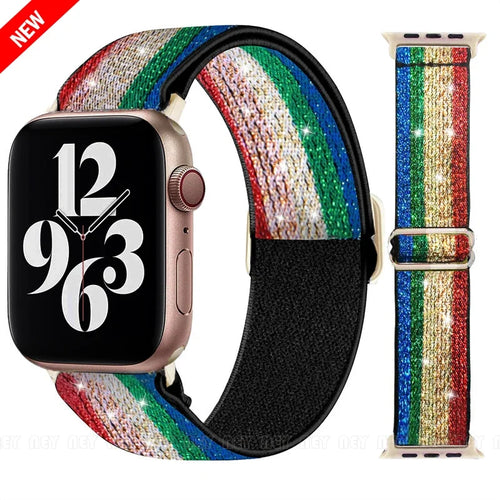 Scrunchie Strap for Apple watch Ultra 49mm band 45mm 44/40mm 41mm