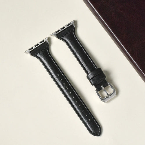 Slim Leather Strap for Apple Watch Band 44mm 40mm 41mm 49mm 42 45 Mm