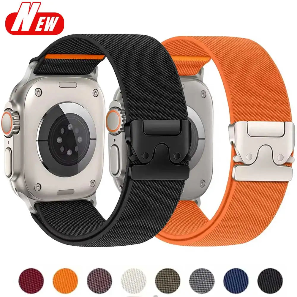 Nylon Strap for Apple Watch Ultra 2 Band 49mm 10 9 8 7 45mm 41mm 44mm