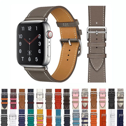 Leather Watch Straps for Apple Watch band 46mm 44mm 49mm 45mm 42mm