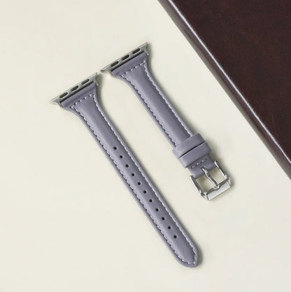 Slim Leather Strap for Apple Watch Band 44mm 40mm 41mm 49mm 42 45 Mm