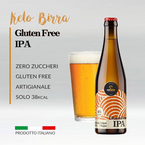 Birra Keto Gluten Free Zero Zuccheri "La IPA"