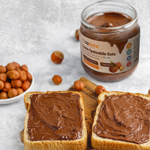 Crema spalmabile Keto alle Nocciole e Cacao 0% di Zuccheri - gr.300-2