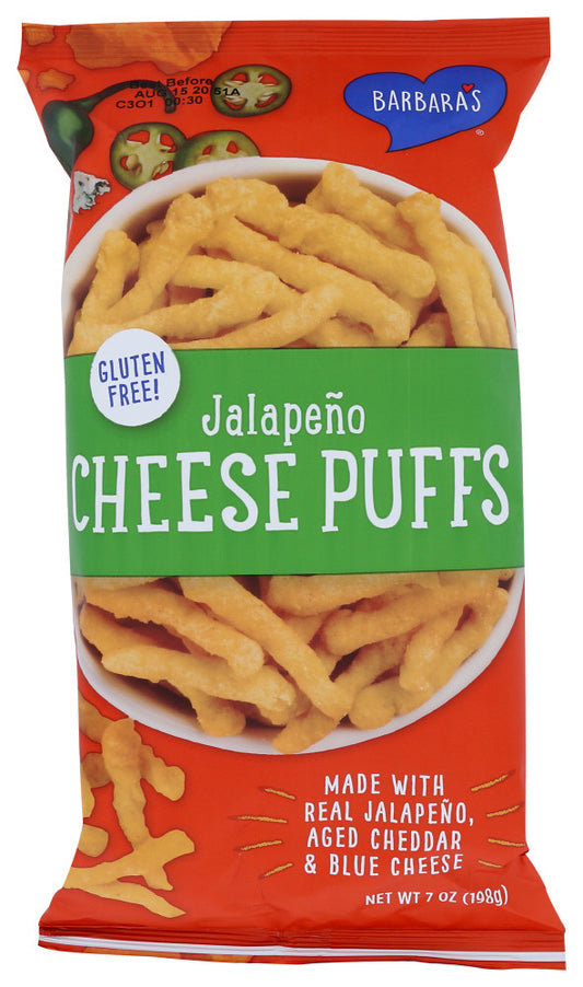 Barbara's Jalapeno Cheese Puffs Gluten Free (12x7 Oz)-0