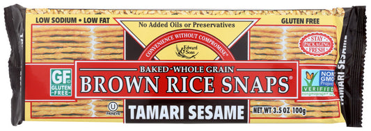 Edward & Sons Tamari Sesame Fat Free Snaps (12x3.5 Oz)-0