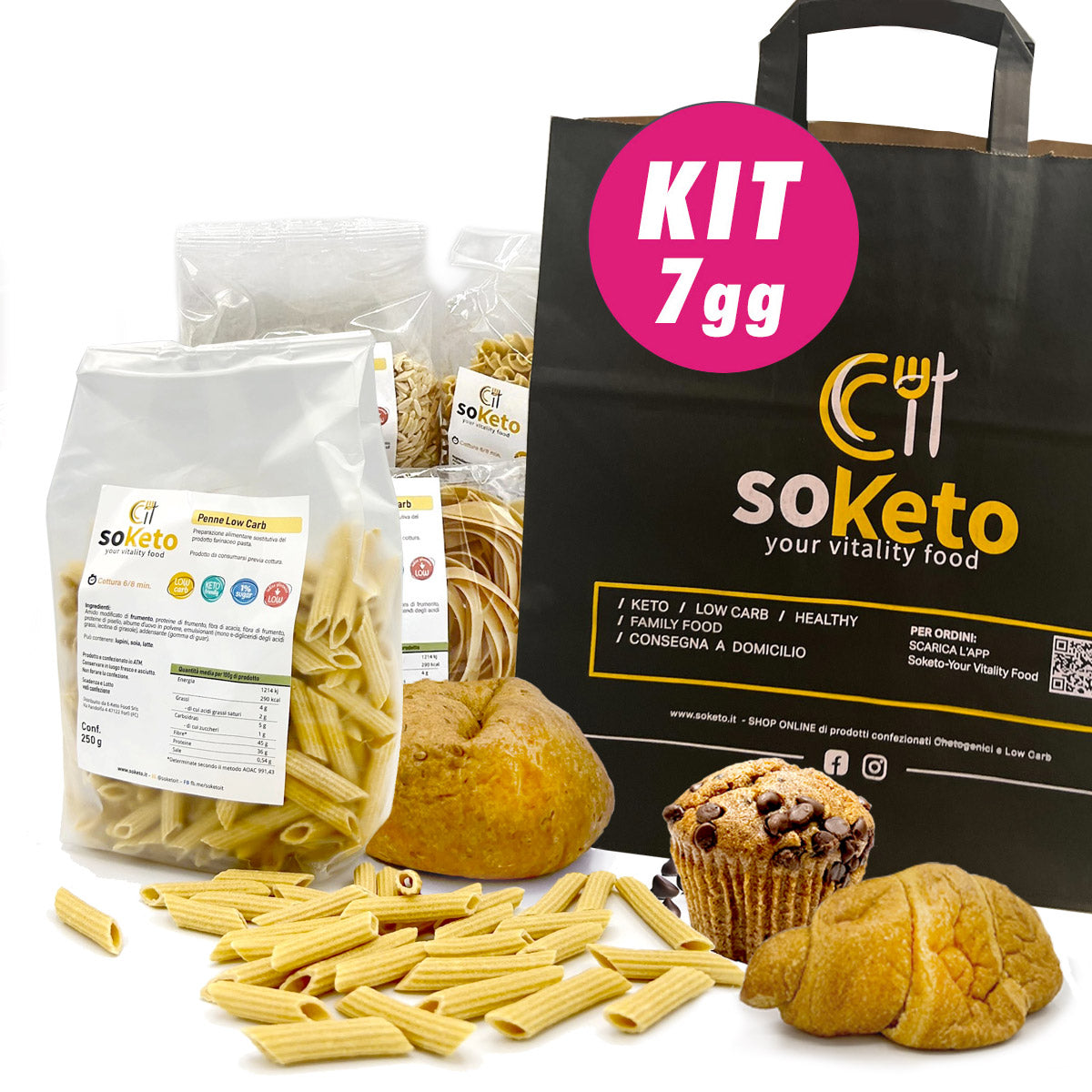 KIT 7 giorni Dieta Chetogenica Facile con Prodotti Keto e Low Carb SoKeto-0
