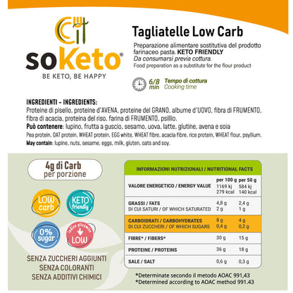 Tagliatelle Cheto Low carb 250gr-3