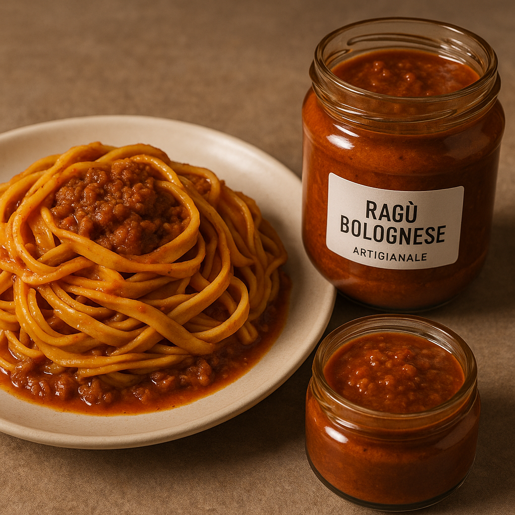 Fettuccine SENZA GLUTINE 0% Zuccheri + Ragù Bolognese Artigianale – Kit Pronto e Sano-0